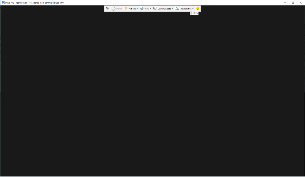 teamviewer show black screen