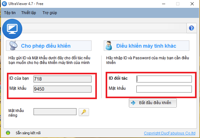 Phần mềm điều khiển máy tính từ xa Ultraviewer