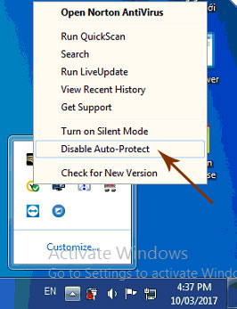 Disable Auto-Protect
