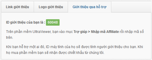 Bạn sẽ thấy mã số ID tài khoản được in đậm màu xanh, mỗi tài khoản có 1 số ID riêng (trong ví dụ này là 60048)